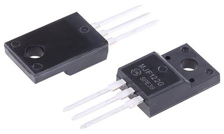 MJF122G onsemi  NPN Darlington Transistor, 8 A 100 V HFE:1000, 3-Pin TO-220FP