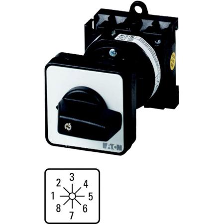 83940-T0-4-8235-Z Eaton, 1P 8 Position 45° Multi Step Cam Switch, 690V (Volts), 20A, Toggle Actuator
