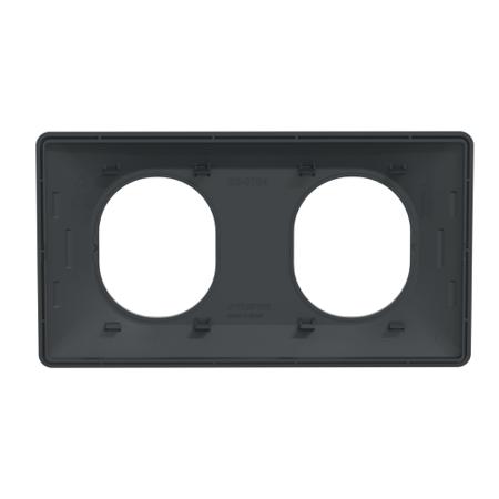 S340704 Schneider Electric Anthracite, 2 Gang, Ovalis C Series