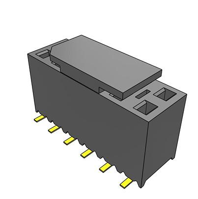 SSM-106-L-DV-BE-P-TR Samtec SSM Series Vertical Surface Mount PCB Socket, 12-Contact, 2-Row, 2.54mm Pitch, SMT Termination