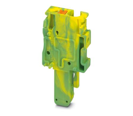 3211987 Phoenix Contact, PP-H 4/ 1-R GNYE, Pluggable Terminal Block, Plug, Push In Termination,