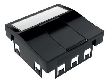 BC451CN8 CAE Multimedia Connect BC45 Series, 2 Way RJ45 Faceplate