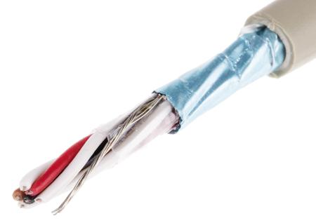 B965032 GE321 Alpha Wire ProTekt Series Data Cable, 3 Pairs, 6 Cores, 0.56 mm², Screened, 20 AWG, 50m, Aluminium/Mylar Tape Shield