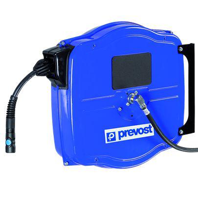 DGF-1310ES PREVOST Wall Mounted 10m Air Hose Reel, 13mm Inner Diameter, 20mm Outer Diameter, 1800L/min Flow Rate
