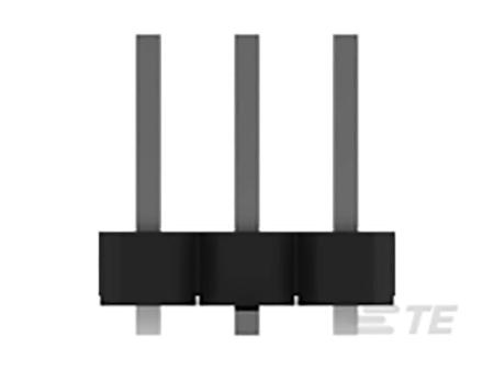 2842102-3 TE Connectivity AMPMODU Series Straight Surface Pin Header, 3 Contact(s), 2 mm Pitch, 1 Row, Unshrouded