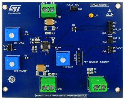 STEVAL-EFUSE01 STMicroelectronics STEF01 Fully Programmable Universal Electronic Fuse Electronic Fuse for STEF01