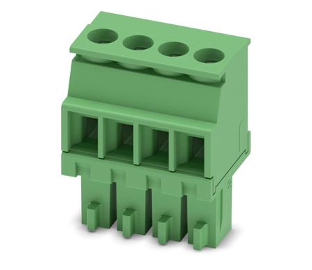 1863178 Phoenix Contact, 3.5mm Pitch, MCVR 1.5/4-ST-3.5, 4 Way, , Pluggable Terminal Block, Plug, Cable Mount, Screw