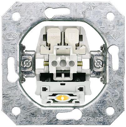 5TD2117-0KK Siemens 1 Way Rocker Switch Grid Module 10A, DELTA Series