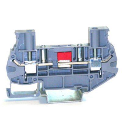 262-4296 RS PRO Grey Disconnect Terminal Block, 6mm², 1-Level, Cage Clamp Termination