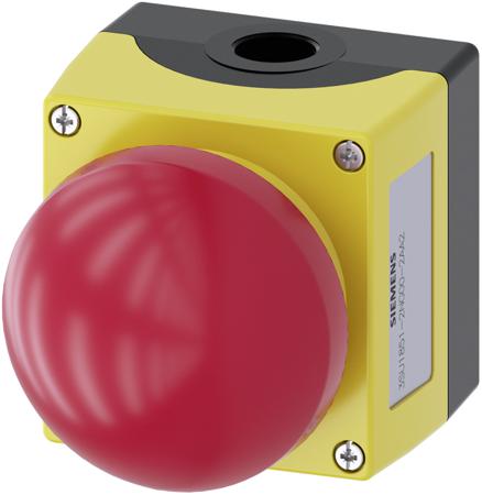 3SU1851-2NG00-2AA2 Siemens SIRIUS ACT 3SU18 Series Pull Release Emergency Stop Push Button, Panel Mount, 22mm Cutout, 1 NO + 1 NC