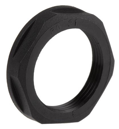 53019250 Lapp Black Fibreglass PA Cable Gland Locknut, PG21 Thread, IP68