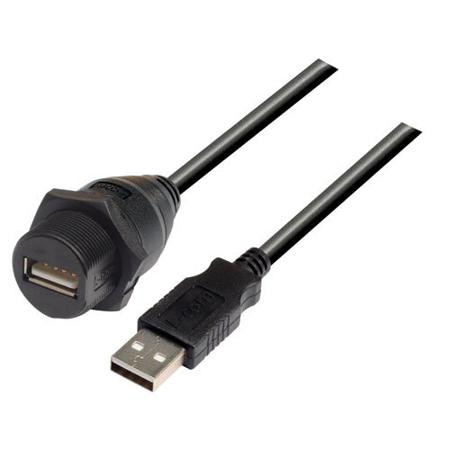 WPUSBAX-03M L-Com USB 2.0, Male USB A to Female USB A, 4.8Gbps, 300mm