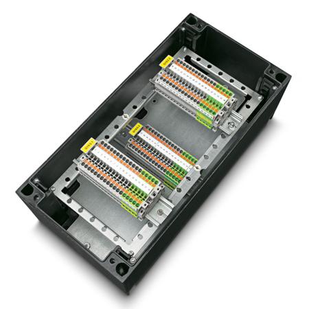 899324 Phoenix Contact Black Glass Fibre Reinforced Polyester Junction Box, 177 x 177 x 145mm
