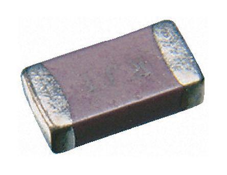 0805CG102J9BB Phycomp 1nF Multilayer Ceramic Capacitor MLCC 50V dc ±5% NP0 Dielectric 0805 (2012M) SMD, Max. Temp. +125°C