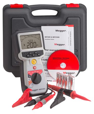 1006-735 Megger MIT410 2 Insulation Tester, 10 V Min, 1000 V Max CAT IV