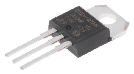 BTB24-800BWRG STMicroelectronics Through Hole, 3-pin, TRIAC, 800V, Gate Trigger 1.3V 800V