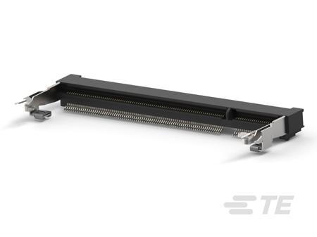 1717468-4 TE Connectivity DDR2 SO DIMM Series Right Angle Female Edge Connector, PCB Mount, 200-Contacts, 0.6mm Pitch, 2-Row