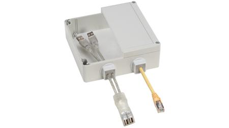 QVT-40-2 Icotek QVT Series Grey Polycarbonate Cable Gland, M40 Thread, IP54