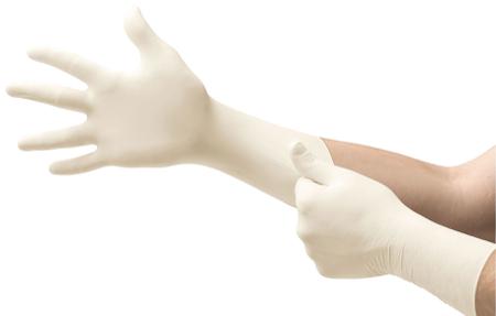 73500065 Ansell TouchNTuff 73-500 Cream Neoprene Chemical Resistant Work Gloves, Size 6.5