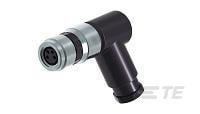 1-2120957-1 TE Connectivity, 4 Pole Right Angle Cable Mount Connector Socket, IP67, Female Contacts, Quick Connect Mating