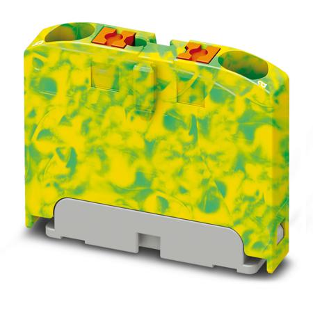 1091665 Phoenix Contact Distribution Block, 2 Way, 4mm², 24A, 450 V, Green, Yellow