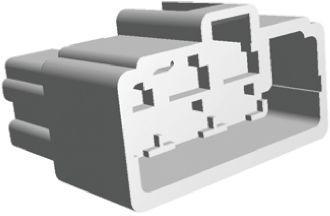 178025-1 TE Connectivity FASTON .250 Series, 6 Way Nylon Crimp Cover, Natural