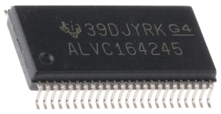 SN74ALVC164245DL Texas Instruments , Dual Bus Transceiver, 16-Bit Non-Inverting LVTTL, 48-Pin SSOP