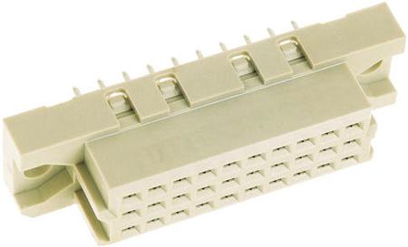 09252306841 HARTING 30 Way 2.54mm Pitch, Type 3C Class C2, 3 Row, Straight DIN 41612 Connector, Socket