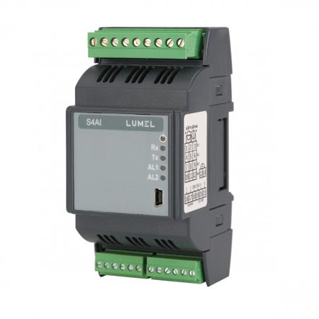 S4AI 2100E0 Sifam Tinsley S4AI Series I/O module for Use with RS-485 Modbus, 253 V Supply, Alarm Output, 4-Input, Analog Input
