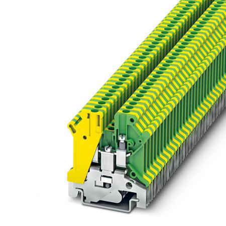 3000611 Phoenix Contact  USLKG 3 N Series Green, Yellow, 0.2 → 4mm², Single-Level, Screw Termination