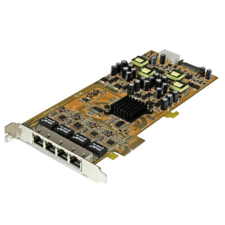 ST4000PEXPSE StarTech.com 4 Port PCIe RJ45 Network Card, 10/100/1000Mbit/s