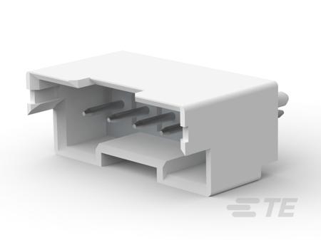 2132230-5 TE Connectivity Economy Power 2.5 Series Vertical Board PCB Header, 5 Contact(s), 2.5 mm Pitch, 1 Row, Shrouded