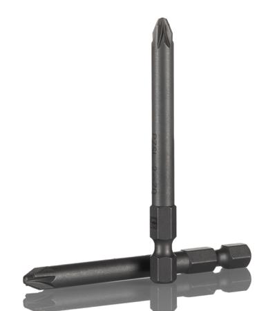 1212604 Phoenix Contact Plus Minus, Pozidriv, Slotted Screwdriver Bit, PZ2 Tip, 70 mm Drive, Pozidriv Drive, 70 mm Overall
