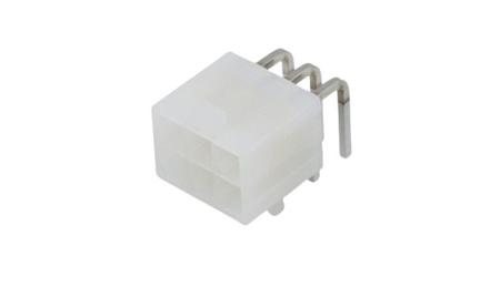 39-30-1062 Molex Mini-Fit Jr 5569, 4.2mm Pitch, 6 Way, 2 Row, Right Angle PCB Header, Through Hole