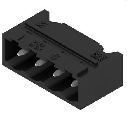 1780200000 Weidmuller, 5.08mm Pitch, OMNIMATE SL, 4 Way, Right Angle, Pluggable Terminal Block, Header, Through Hole, Solder