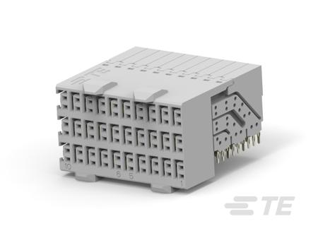 1469081-2 TE Connectivity,  2.5mm Pitch Connector Backplane Connector, Female, Right Angle, 10 Column, 6 Row, 60 Way,