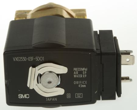 VXE2330-03F-5DO1 SMC Solenoid Valve , 2 port , NC, 24 V dc, 1/4in