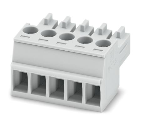 1769087 Phoenix Contact, 3.5mm Pitch, 5/ 4-ST, GMVSTBW 2, 5 Way, , Pluggable Terminal Block, Plug, Through Hole, Screw