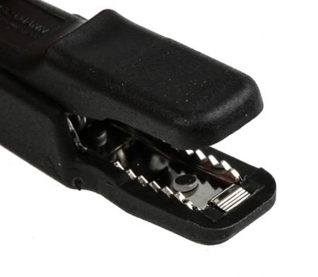 932146100 Hirschmann Test & Measurement Crocodile Clip, Brass Contact, 25A, Black