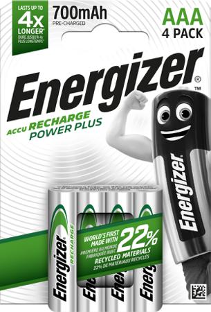 7638900417005 Energizer 1.2V NiMH Rechargeable Battery Pack, 700mAh - Pack of 4