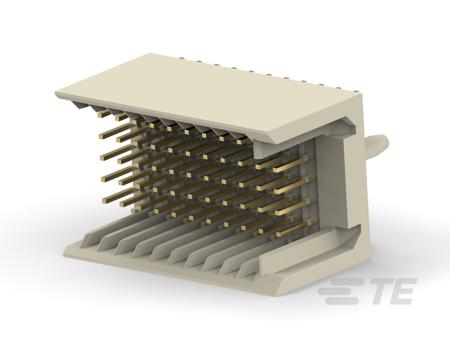 106081-1 TE Connectivity Z-PACK, 2mm Pitch, 77 Way, 7 Row, Straight Backplane Connector, Through Hole