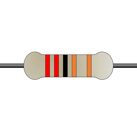 MF0207FTE52-2K2 Yageo 2.2kΩ Metal Film Fixed Resistor 0.6W ±1%