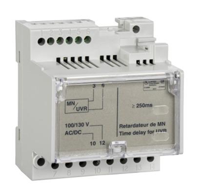 33685 Schneider Electric ComPacT NS Series External Mounting Timer Relay, 250V, 0.25s