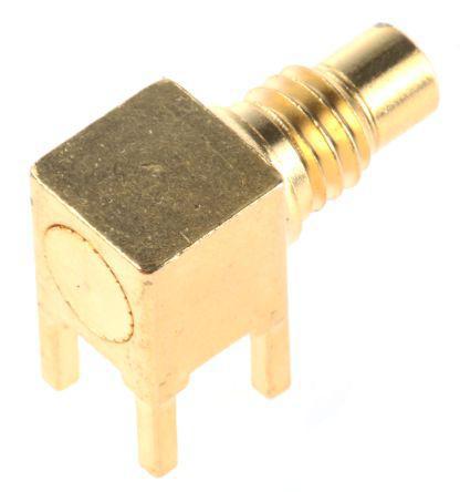 1-1337610-0 TE Connectivity Right Angle 50Ω Through Hole SMC Connector, Solder Termination
