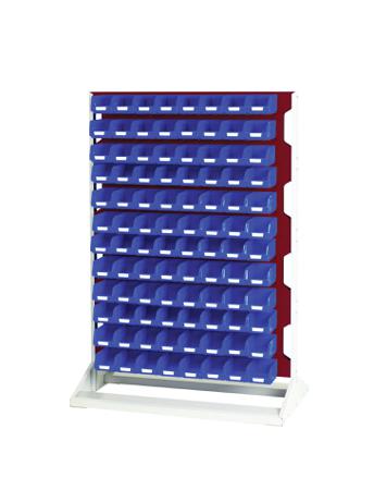 16917325.24V Bott Steel Louvre Panel Storage Unit, 550mm x 1000mm x 1450mm, Red