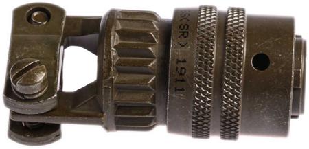 PT06A-10-6S-SR- Amphenol Industrial, PT, Copper Alloy 6 Way Cable Mount MIL Spec Circular Connector PlugGreen, Socket Contacts,Shell