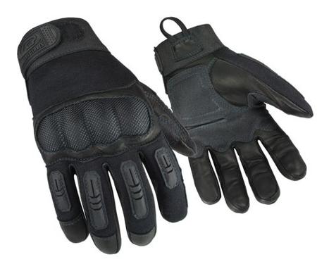 536-09 Ansell R-536 Black Leather Heat Resistant Work Gloves, Size 9, PVC Coating
