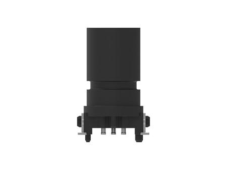 484924-E ERNI Circular Connectors, 5 Contacts, Board Mount, M12 Connector, Plug, Male, IP65, IP67, Standard Circular Connectors