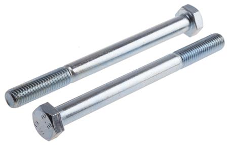 917-3223 RS PRO Bright Zinc Plated Steel, Hex Bolt, M12 x 170mm
