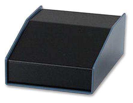 1456FE3BKBU 1456 Sloped Front Enclosure, Beige, Blue, Aluminium, 165 x 140 x 76mm